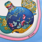 Hermès Carré 90 "Qu'importe le flacon" Silk handkerchief in Blue