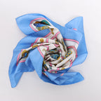 Hermès Carré 90 "Qu'importe le flacon" Silk handkerchief in Blue