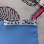 Hermès Carré 90 "Qu'importe le flacon" Silk handkerchief in Blue