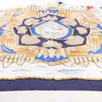 Hermès Carré 90 "RAILING" Silk handkerchief in Navy Blue