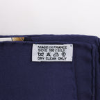 Hermès Carré 90 "RAILING" Silk handkerchief in Navy Blue
