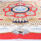 Hermès Carré 90 "Railing" Silk handkerchief in Red