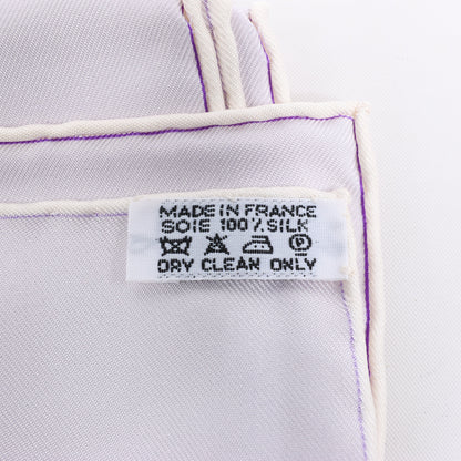 Hermès Carré 90 "RENCONTRE OCEANE" Silk handkerchief in Purple