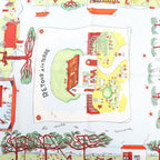 Hermès Carré 90 "RETOUR A LA TERRE" Silk handkerchief in Light Blue
