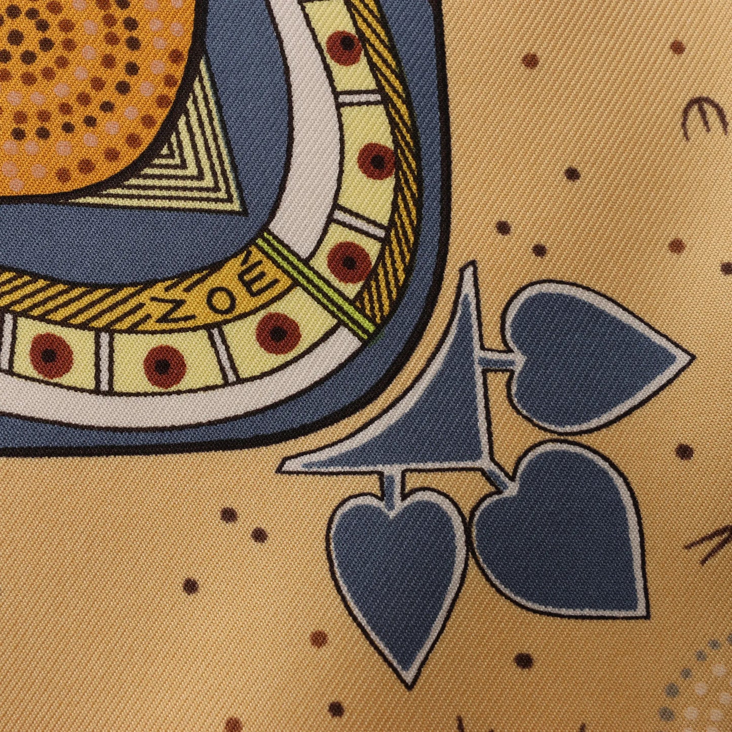 Hermès Carré 90 "REVE D’AUSTRALIE" Silk handkerchief in Beige