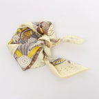 Hermès Carré 90 "REVE D’AUSTRALIE" Silk handkerchief in Beige