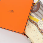 Hermès Carré 90 "REVE D’AUSTRALIE" Silk handkerchief in Beige