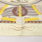 Hermès Carré 90 "REVE D’AUSTRALIE" Silk handkerchief in Beige