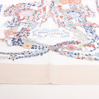 Hermès Carré 90 "BRIDES DE GALA EN FLEURS" Silk handkerchief in Beige
