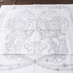Hermès Pañuelo Carré 90 "RIDES DE GALA EN FLEURS" 100% Seda en Beige