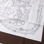 Hermès Pañuelo Carré 90 "RIDES DE GALA EN FLEURS" 100% Seda en Beige