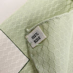 Hermès Carré 90 "ROMANTIQUE" Silk handkerchief in Green