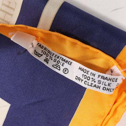 Hermès Carré 90 "ROSERAIE" Silk handkerchief in Yellow