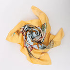 Hermès Carré 90 "Real Escuela Andaluza Del Arte Ecuestre" Silk handkerchief in Yellow
