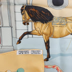 Hermès Carré 90 "Real Escuela Andaluza Del Arte Ecuestre" Silk handkerchief in Yellow