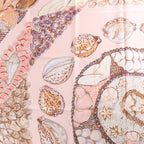 Hermès Carré 90 "Rocaille shells" Silk handkerchief in Pink