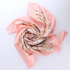 Hermès Carré 90 "Rocaille shells" Silk handkerchief in Pink