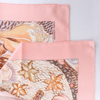 Hermès Carré 90 "Rocaille shells" Silk handkerchief in Pink