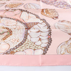 Hermès Carré 90 "Rocaille shells" Silk handkerchief in Pink