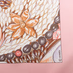Hermès Carré 90 "Rocaille shells" Silk handkerchief in Pink