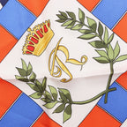 Hermès Carré 90 "SEXTANTS" Silk handkerchief in Blue