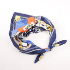 Hermès Carré 90 "SEXTANTS" Silk handkerchief in Blue