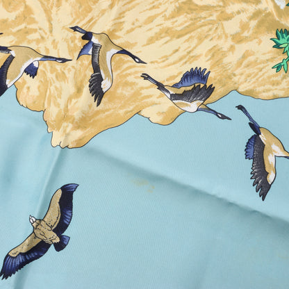 Hermès Carré  90 "SICHUAN " Silk handkerchief in Yellow