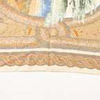 Hermès Carré 90 "SOUS LE CEDRE" Silk handkerchief in Beige