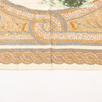 Hermès Carré 90 "SOUS LE CEDRE" Silk handkerchief in Beige
