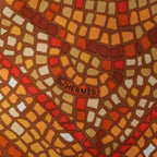 Hermès Carré 90 "SOUS LE CEDRE" Silk handkerchief in Brown