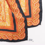Hermès Carré 90 "SOUS LE CEDRE" Silk handkerchief in Brown