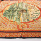 Hermès Carré 90 "SOUS LE CEDRE" Silk handkerchief in Brown
