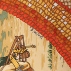 Hermès Carré 90 "SOUS LE CEDRE" Silk handkerchief in Brown