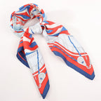 Hermès Carré 90 "SPINNAKERS" Silk handkerchief in Red x Blue