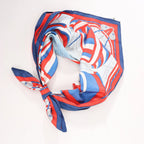 Hermès Carré 90 "SPINNAKERS" Silk handkerchief in Red x Blue