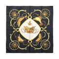 Hermès Carré 90 "SPRINGS" 100% Silk Scarf in Black