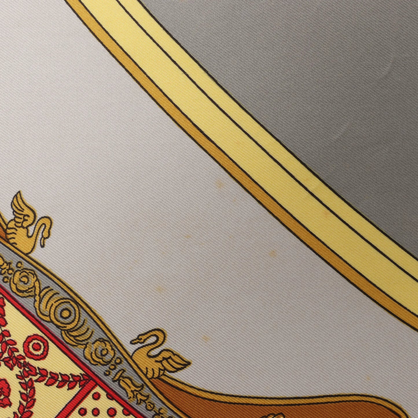 Hermès Carré 90 "SPRINGS" Silk handkerchief in Gray