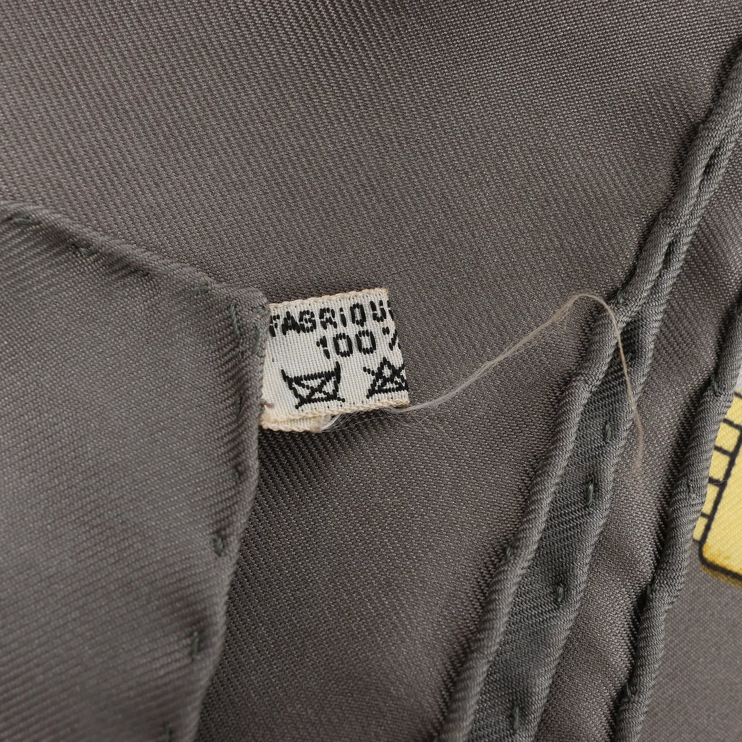 Hermès Carré 90 "SPRINGS" Silk handkerchief in Gray