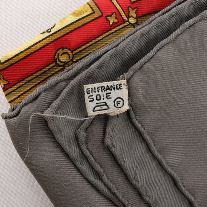 Hermès Carré 90 "SPRINGS" Silk handkerchief in Gray