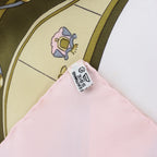 Hermès Carré 90 "SPRINGS" Silk handkerchief in Pink