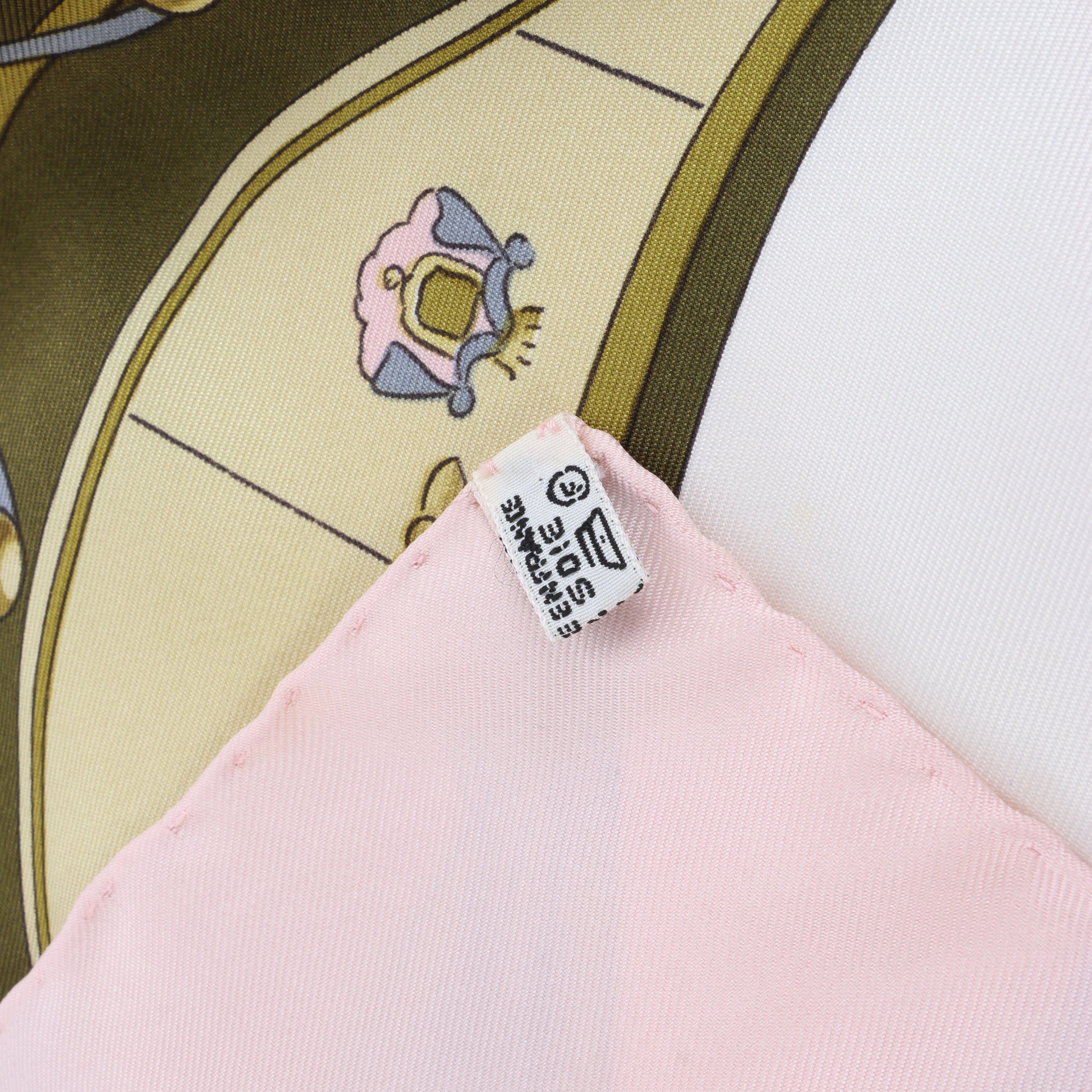Hermès Carré 90 "SPRINGS" Silk handkerchief in Pink