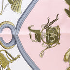 Hermès Carré 90 "SPRINGS" Silk handkerchief in Pink