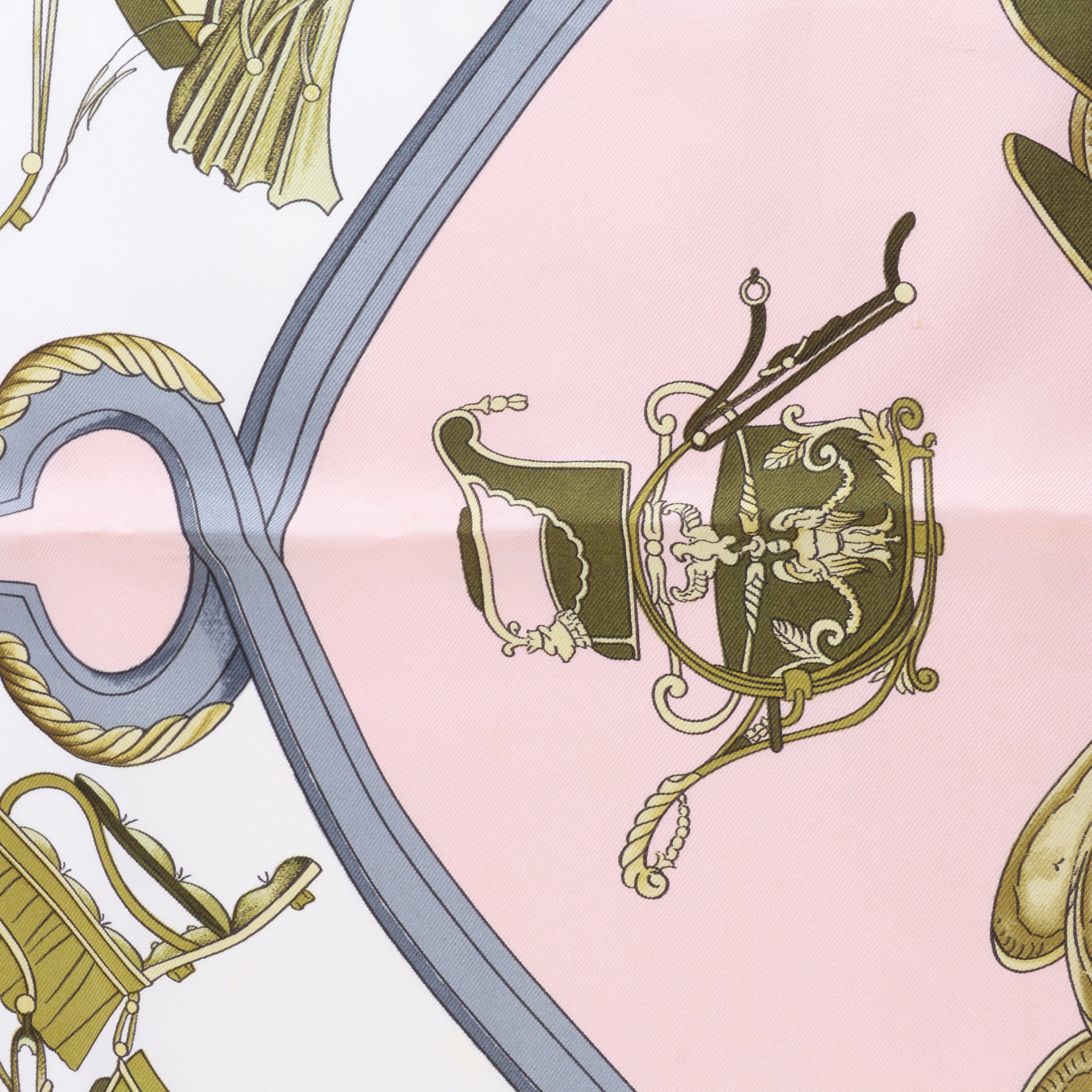 Hermès Carré 90 "SPRINGS" Silk handkerchief in Pink
