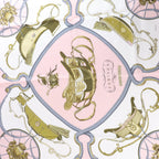 Hermès Carré 90 "SPRINGS" Silk handkerchief in Pink