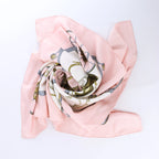 Hermès Carré 90 "SPRINGS" Silk handkerchief in Pink
