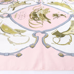 Hermès Carré 90 "SPRINGS" Silk handkerchief in Pink