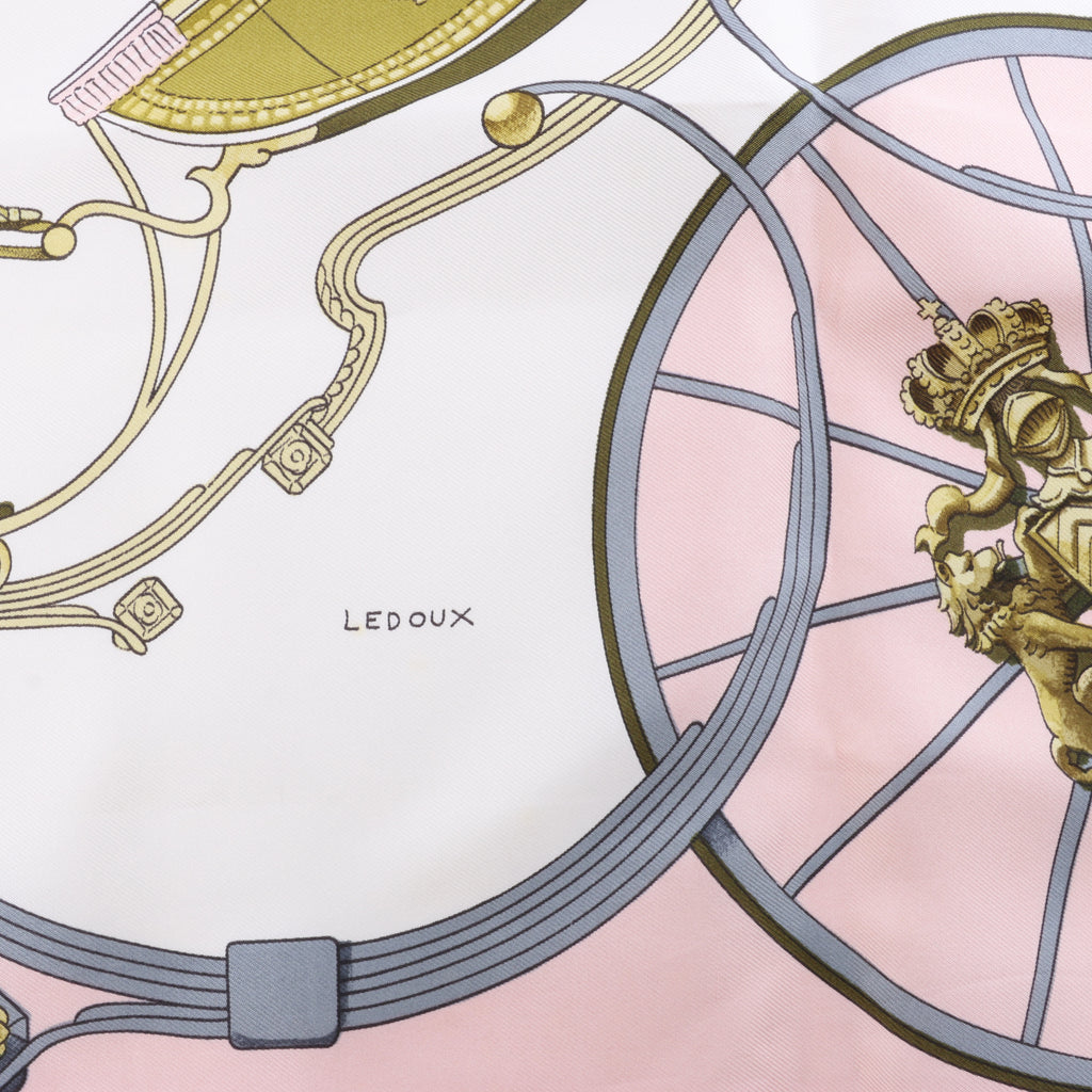Hermès Carré 90 "SPRINGS" Silk handkerchief in Pink
