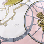Hermès Carré 90 "SPRINGS" Silk handkerchief in Pink