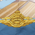 Hermès Carré 90 "ST.CHRISTOPHE ET L’ENFANT" Silk handkerchief in Blue