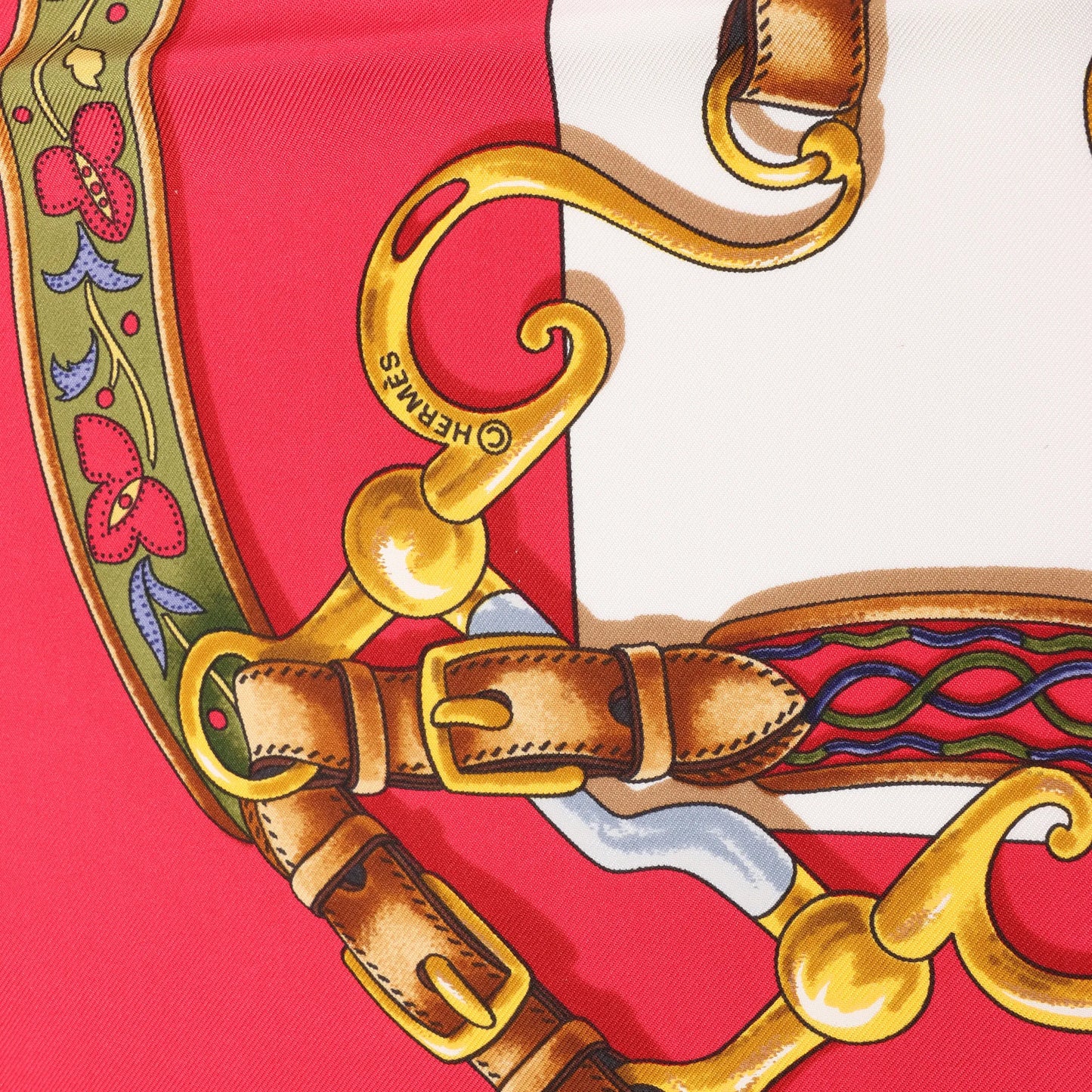 Hermès Carré 90 "Festival des Amazones" Silk handkerchief in Red